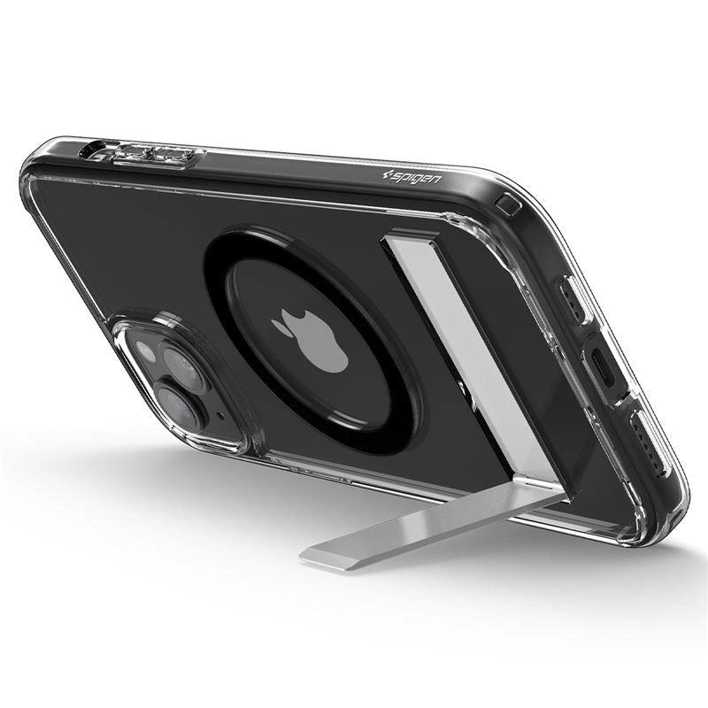 Spigen Ultra Hybrid S MagSafe Case med stativ til iPhone 15 Plus - sort
