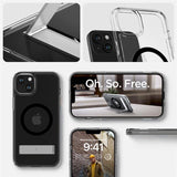 Spigen Ultra Hybrid S MagSafe Case med stativ til iPhone 15 Plus - sort