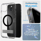 Spigen Ultra Hybrid S MagSafe Case med stativ til iPhone 15 Plus - sort