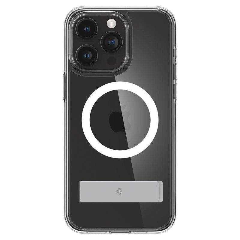 Spigen Ultra Hybrid S MagSafe Case med stativ til iPhone 15 Pro - Gennemsigtig