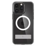 Spigen Ultra Hybrid S MagSafe Case med stativ til iPhone 15 Pro - Gennemsigtig