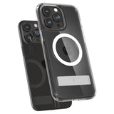 Spigen Ultra Hybrid S MagSafe Case med stativ til iPhone 15 Pro - Gennemsigtig