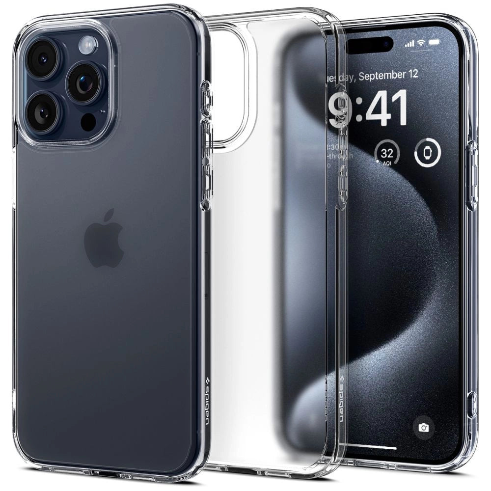 Spigen Ultra Hybrid iPhone 15 Pro Case - Klar Matte