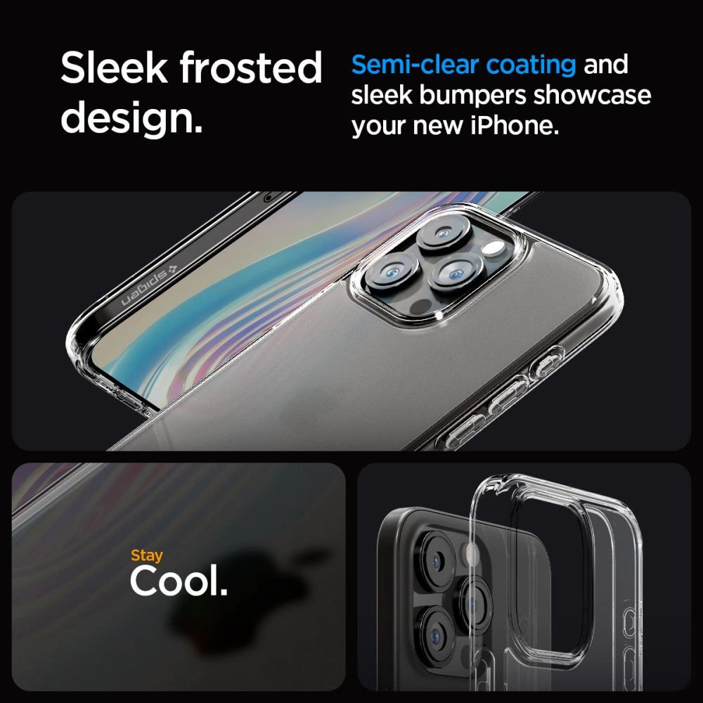 Spigen Ultra Hybrid iPhone 15 Pro Case - Klar Matte