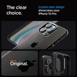 Spigen Ultra Hybrid iPhone 15 Pro Case - Matte sort