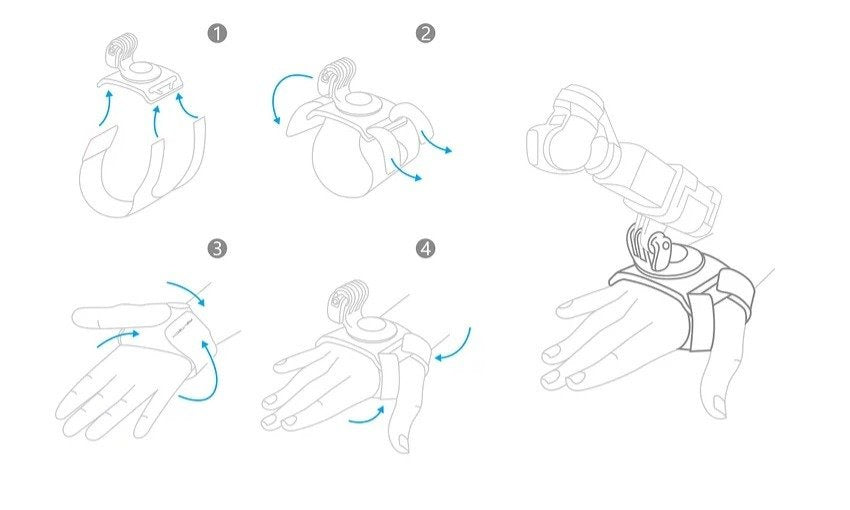 Armbåndsmontering PGYTECH til DJI Osmo Pocket og sportskameraer (P-18C-024)