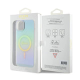 Guess GUHMP15MHITSQ iPhone 15 Plus 6.7" turkise/turkise hardcase IML Iridescent MagSafe