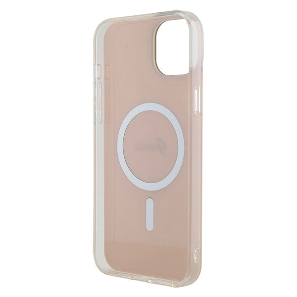 Guess GUHMP15SHITSP iPhone 15 6.1" pink/pink hardcase IML Iridescent MagSafe