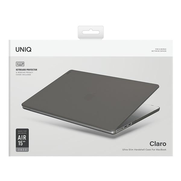 Uniq Claro MacBook Air 15"-kasse (2023) - gennemsigtig-grå