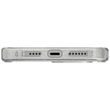 Uniq LifePro Xtreme Magclick opladningsfoder til iPhone 15 Pro Max - gennemsigtigt sølv
