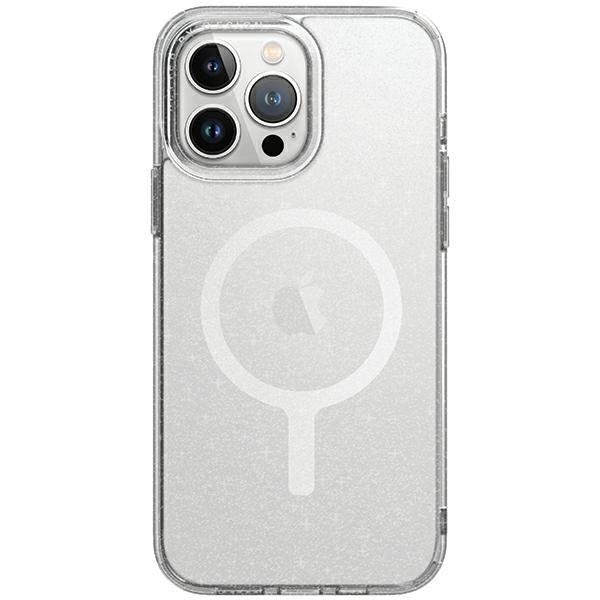 Uniq LifePro Xtreme Magclick opladningsfoder til iPhone 15 Pro Max - gennemsigtigt sølv