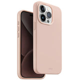 Uniq Lino Hue Magclick Opladningsfoder til iPhone 15 Pro - lyserød