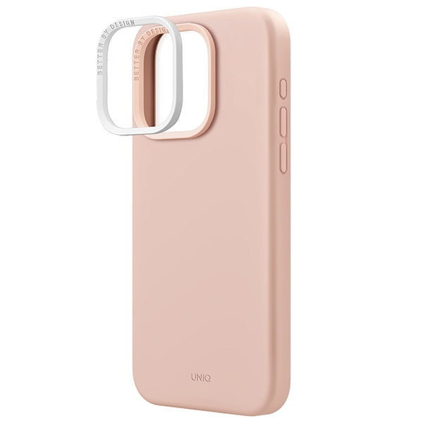 Uniq Lino Hue Magclick opladningsfoder til iPhone 15 Pro Max - lyserød