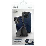 Uniq Transforma Magclick opladningsfoder til iPhone 15 Pro - blå