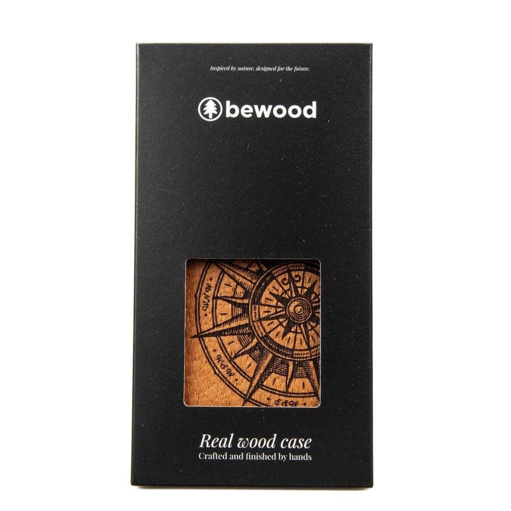 Bewood Traveler Merbau wooden case for iPhone 15 Plus