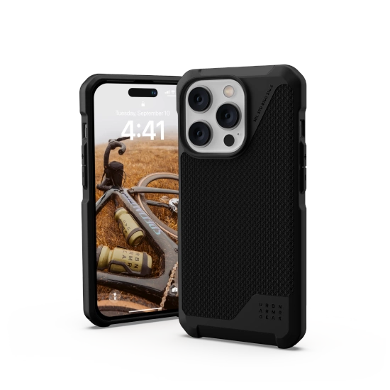 UAG Metropolis LT MagSafe-hylster til iPhone 14 Pro - sort kevlar