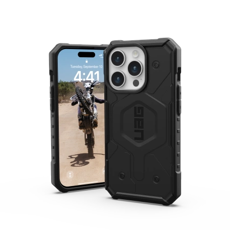 UAG Pathfinder MagSafe-fodral til iPhone 15 Pro - sort