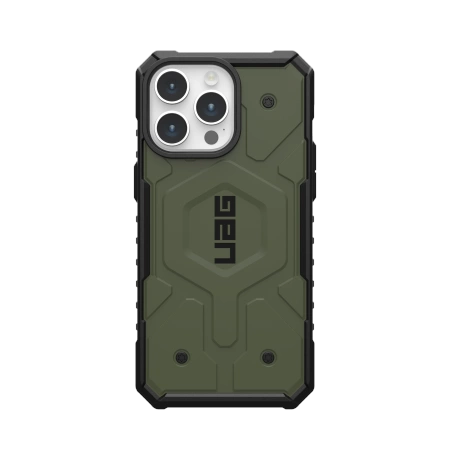 UAG Pathfinder MagSafe-hylster til iPhone 15 Pro Max - grønt