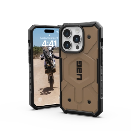 UAG Pathfinder MagSafe-fodral til iPhone 15 Pro - brun