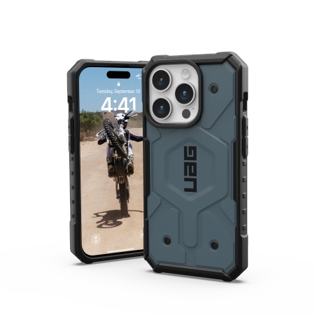 UAG Pathfinder MagSafe-fodral til iPhone 15 Pro - blå