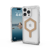 UAG Plyo MagSafe-hylster til iPhone 15 Pro Max - gennemsigtigt og guld