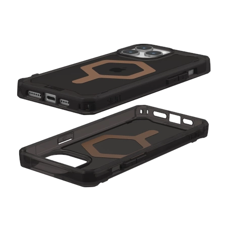 UAG Plyo MagSafe-fodral til iPhone 15 Pro Max - sort og brun