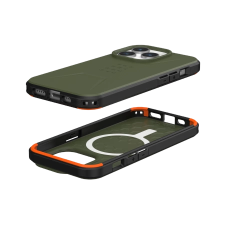 UAG Civilian MagSafe-hylster til iPhone 15 Pro - grønt