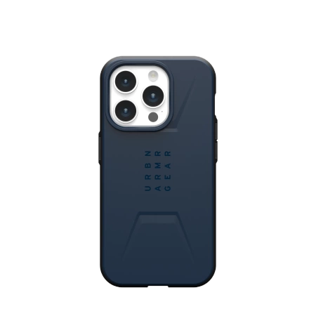 UAG Civilian MagSafe-hylster til iPhone 15 Pro - mørkblå