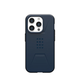 UAG Civilian MagSafe-hylster til iPhone 15 Pro - mørkblå