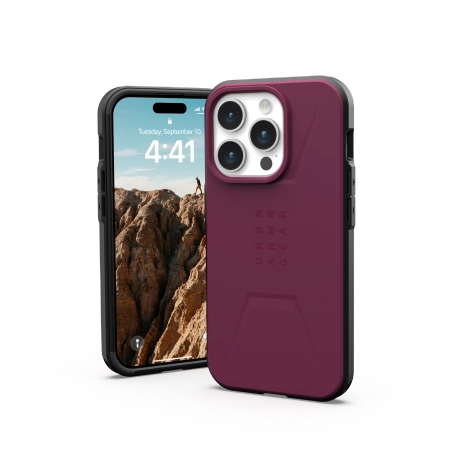 UAG Civilian MagSafe case til iPhone 15 Pro - lilla