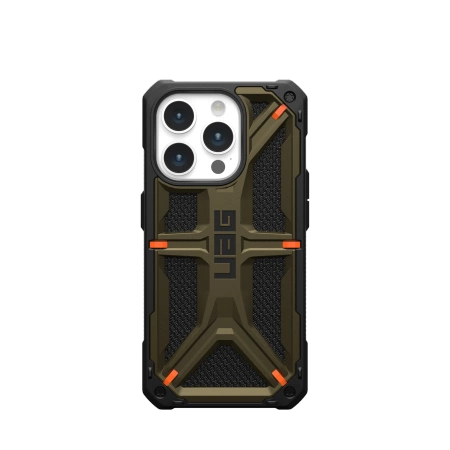 UAG Monarch-hylster til iPhone 15 Pro - grøn kevlar