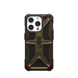 UAG Monarch-hylster til iPhone 15 Pro - grøn kevlar