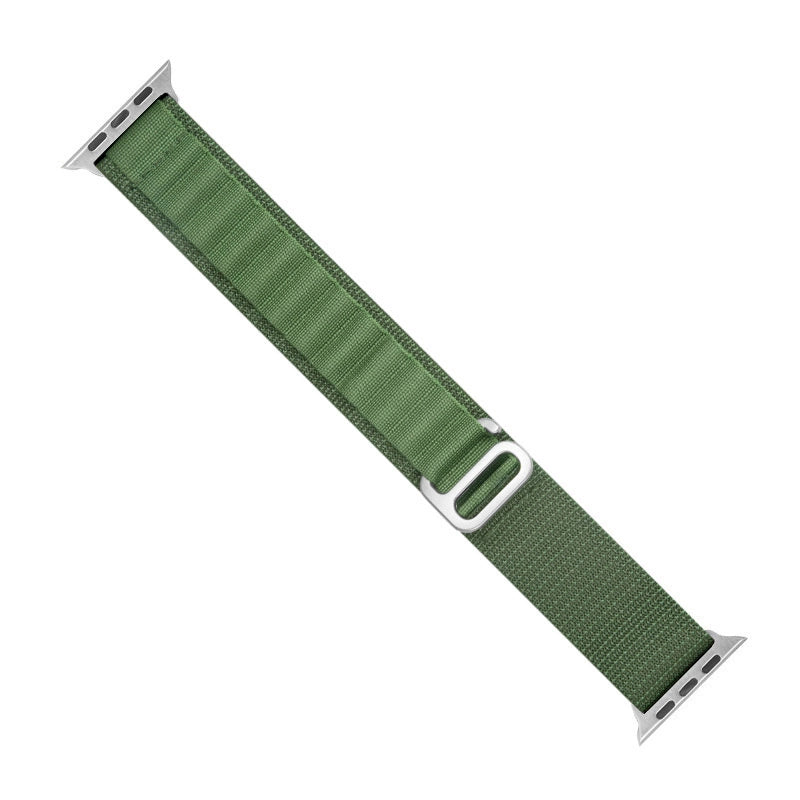 Alpine Steel Buckle Strap til Apple Watch 42 / 44 / 45 / 49 mm - Grøn