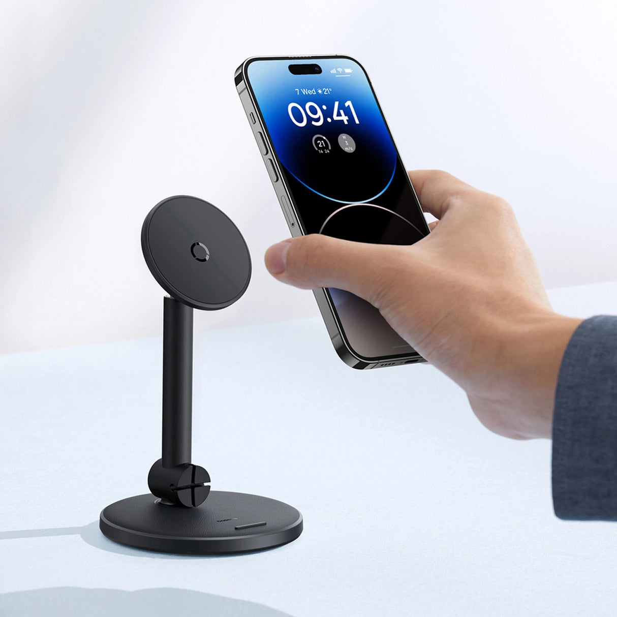 Baseus MagPro magnetisk stående holder til telefonen - sort
