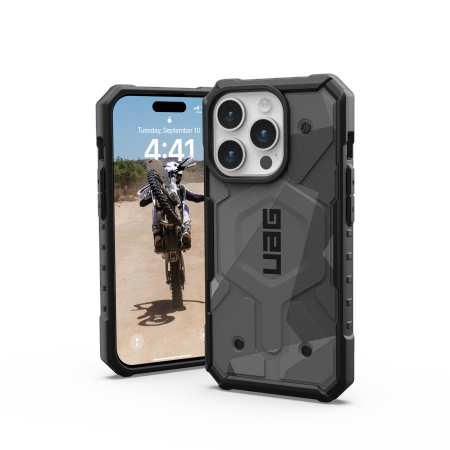 UAG Pathfinder-hylster til iPhone 15 Pro - camouflagegrå
