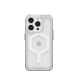 UAG Plyo MagSafe-hylster til iPhone 15 Pro - gennemsigtigt og hvidt