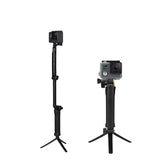 3 i 1 Monopod Tripod med Selfie Stick til GoPro - sort