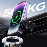 Joyroom magnetisk bilholder 15W trådløs oplader til luftventil sort (JR-ZS240 Pro)