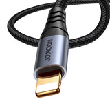 Joyroom Audio Transfer Series SY-A06 mini jack 3,5 mm / Lightning kabel 1,2 m - sort