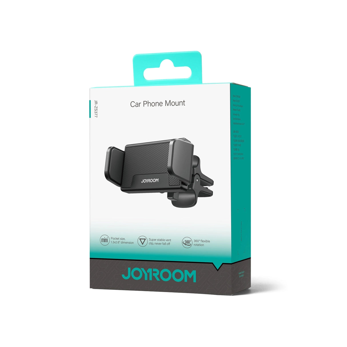 Joyroom biltelefonholder til luftventil sort (JR-ZS377)