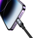 Joyroom Speedy Series S-A21 2in1 USB-C - USB-C / Lightning kabel 100W 1,5m - sort