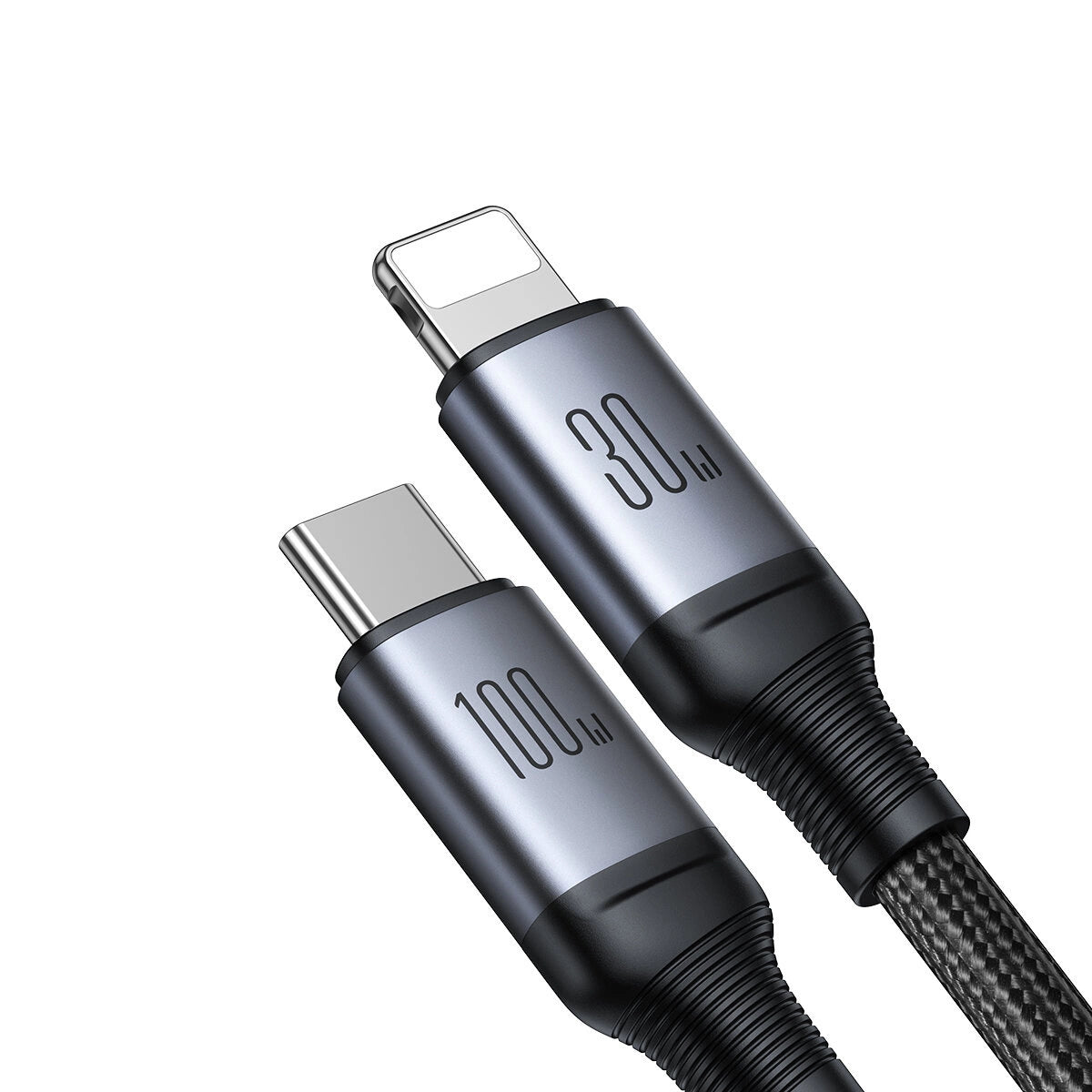 Joyroom Speedy Series S-A21 2in1 USB-C - USB-C / Lightning kabel 100W 1,5m - sort