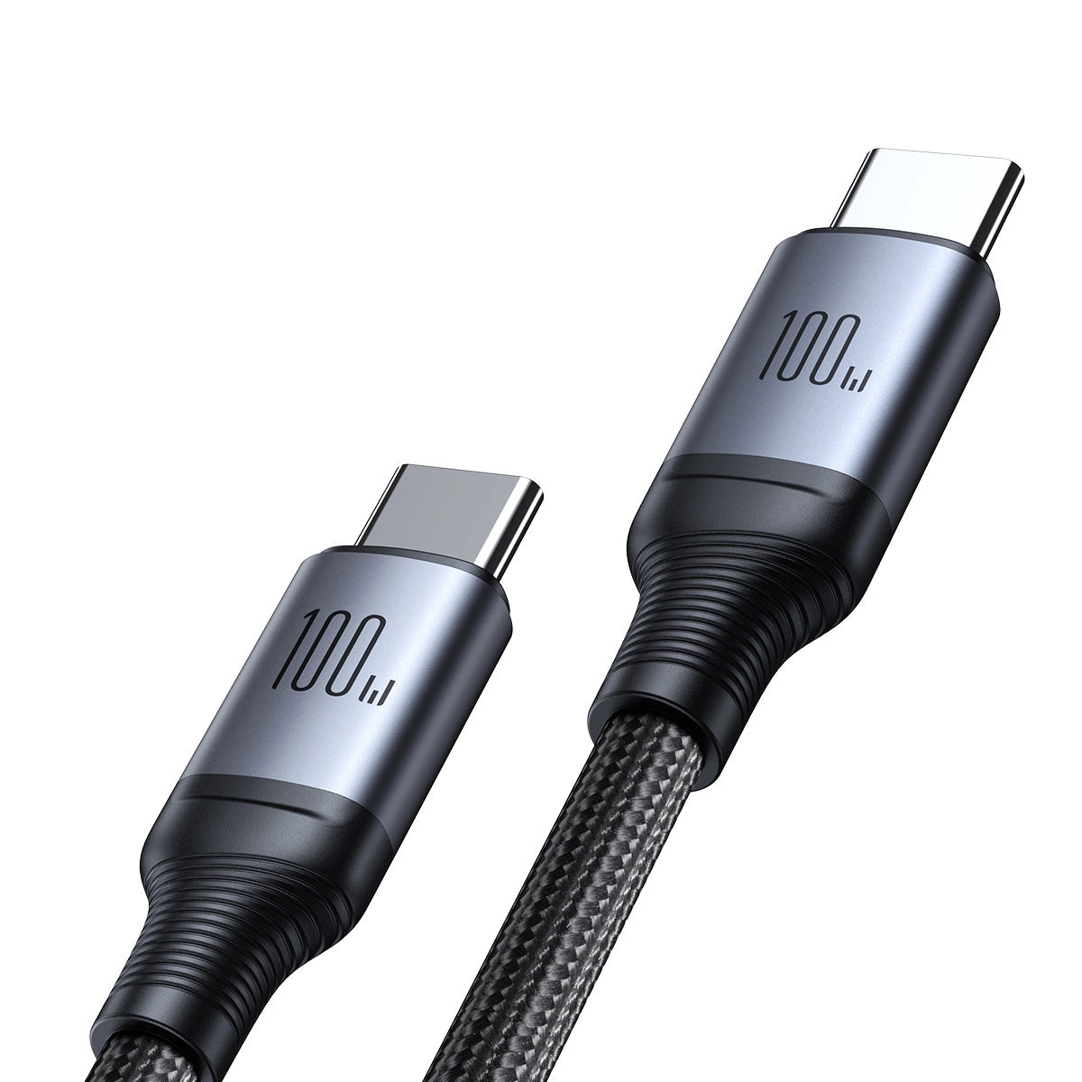Joyroom Speedy Series S-A21 2in1 USB-C - USB-C / USB-C kabel 100W 1,5m - sort