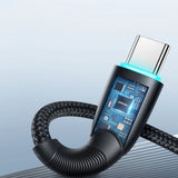Joyroom Starry Series SA32-CC3 USB-C / USB-C kabel 60W 1m - sort