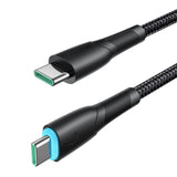 Joyroom Starry Series SA32-CC3 USB-C / USB-C kabel 60W 1m - sort