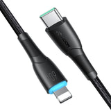 Joyroom Starry Series SA32-CC3 USB-C / USB-C kabel 60W 1m - sort