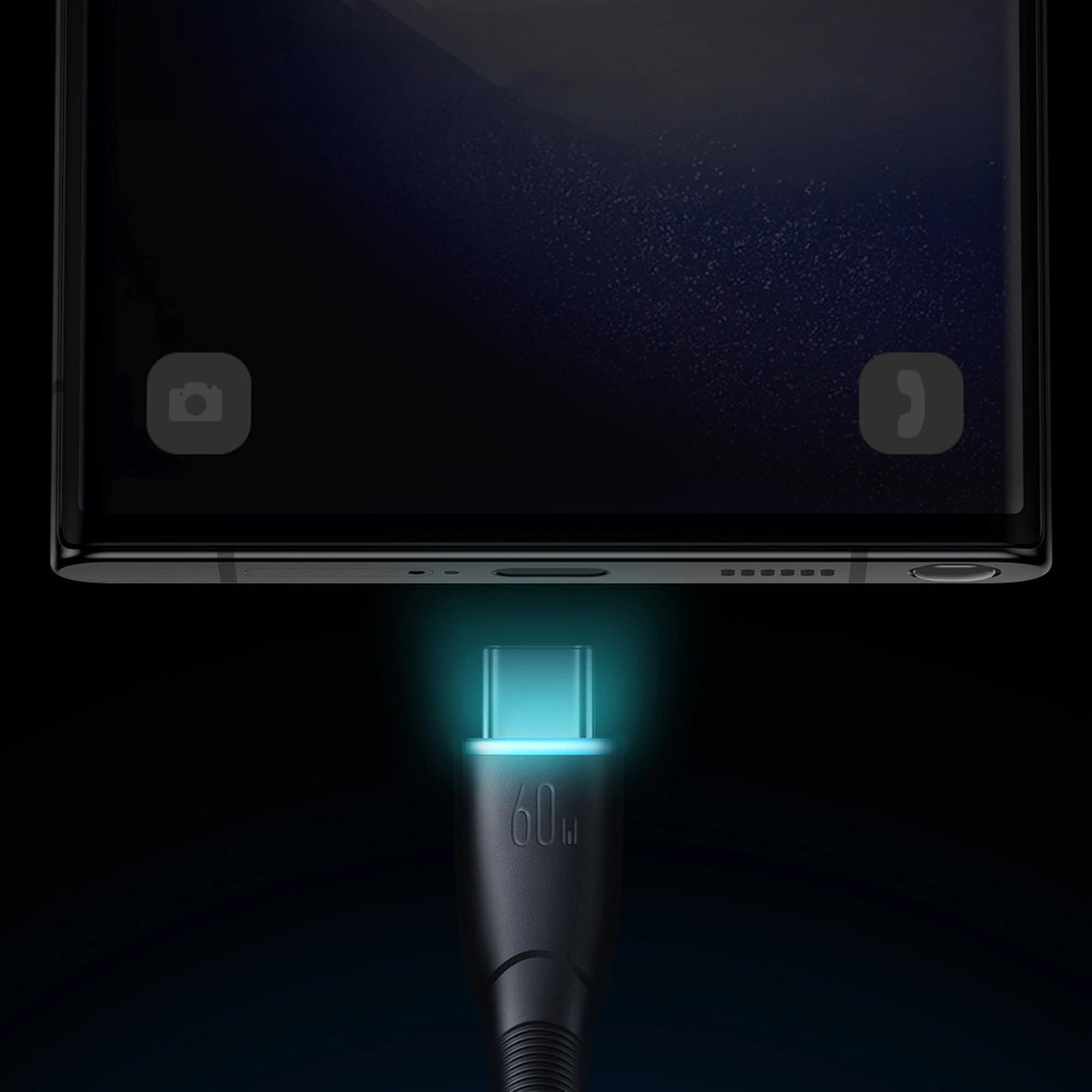 Joyroom Starry Series SA32-CC3 USB-C / USB-C kabel 60W 1m - sort