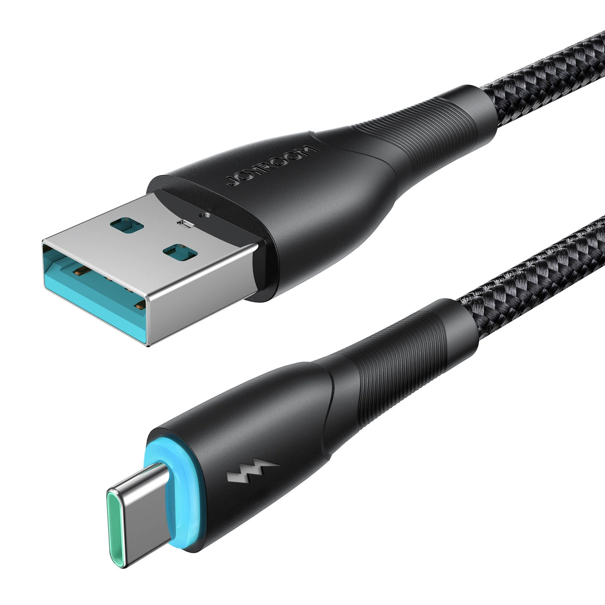 Joyroom Starry Series SA32-AC3 3A USB-A / USB-C kabel 1m - sort