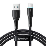 Joyroom Starry Series SA32-AC3 3A USB-A / USB-C kabel 1m - sort