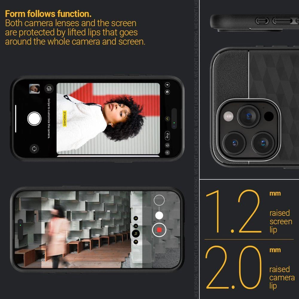 Caseology Parallax Mag Case med MagSafe til iPhone 15 Pro - Matte Black